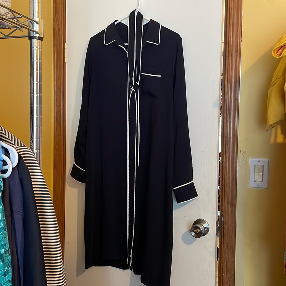 Dark navy blue dress by Ann Taylor